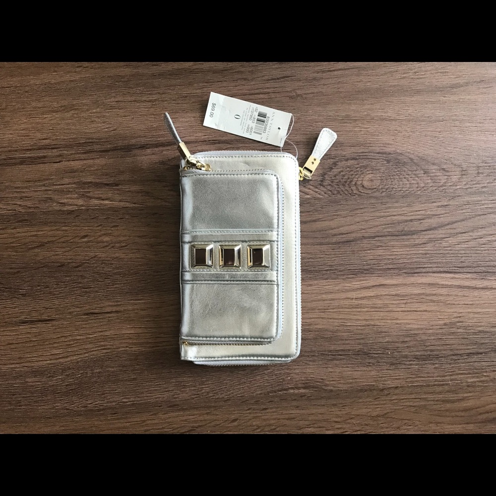 Brand new with tags silver wallet